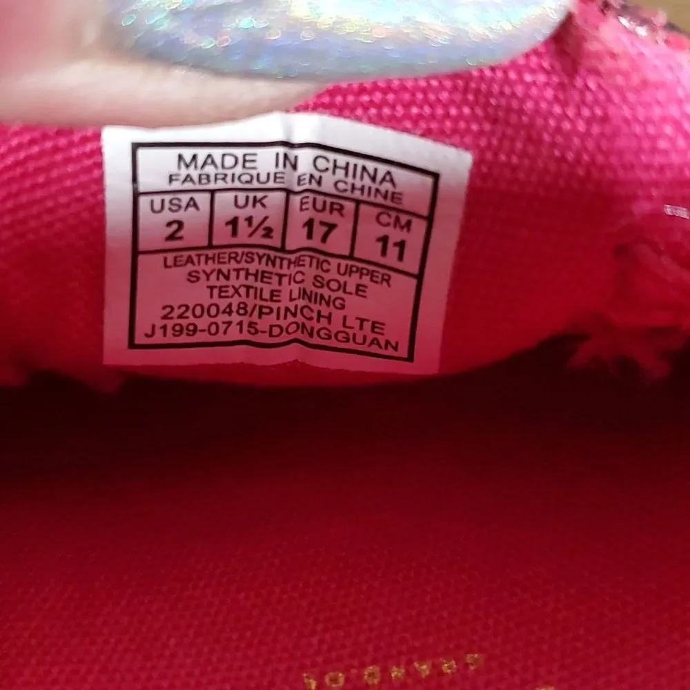 NWOT COLE HAAN Pinch LTE Pink/Black Penny‎ Loafers sz 2 Itty Bitty Pimp Shoes!